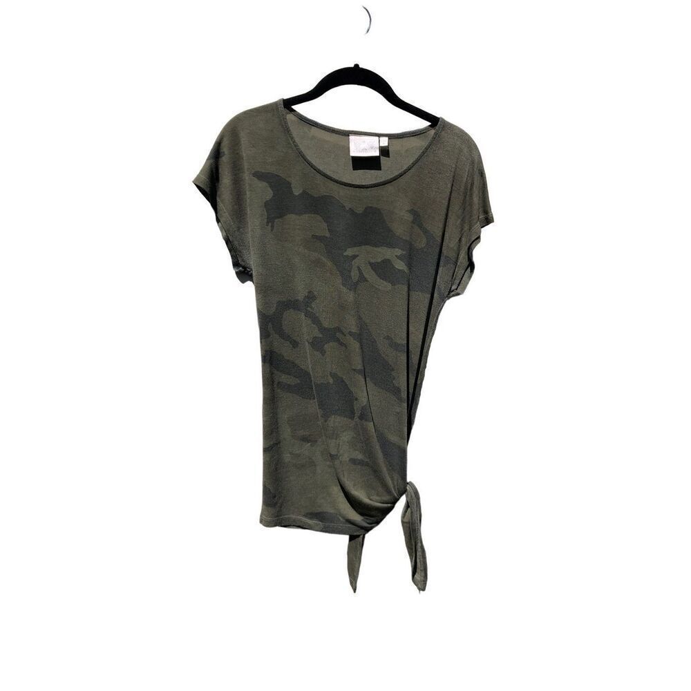 Dantelle Camouflage Print Tie Knot Top Size Medium M
